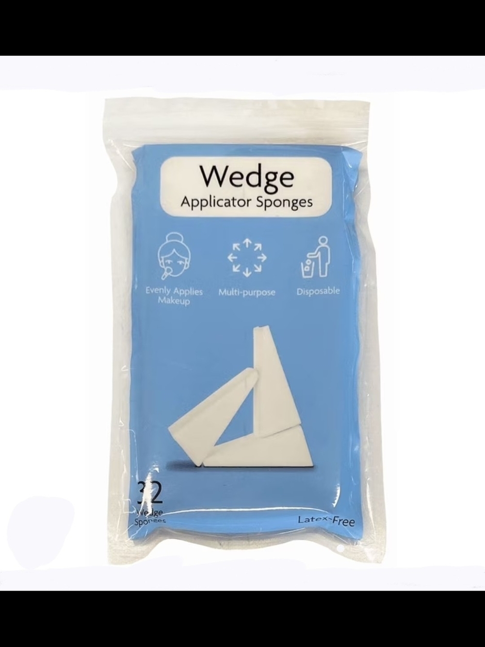 Edge White Makeup Wedge Applicator Sponges - 32 ct BNIB